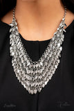 THE NAKISHA ~ Paparazzi (RETIRED) 2021 ZI Signature Collection Silver Edgy Necklace