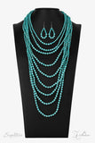 THE HILARY ~ Paparazzi (RETIRED) 2021 ZI Signature Series  Long Layered Turquoise Necklace