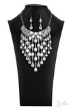 MAJESTIC ~   Paparazzi (RETIRED) 2021 ZI Collection Intoxicating White Gem Necklace