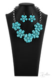 GENUINE ~ Paparazzi (RETIRED) 2021 ZI Collection Turquoise Stone Flower Necklace