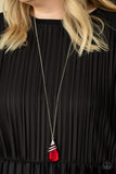 Demandingly Diva - Red  Paparazzi Long Necklace