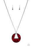 Chromatic Couture - Red Paparazzi Long Necklace