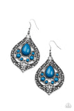 New Delhi Nouveau - Blue Paparazzi Earrings