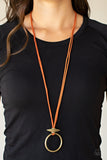 Noticeably Nomad - Orange  Paparazzi Necklace