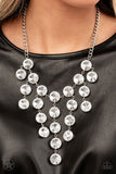 Spotlight Stunner  White  Paparazzi Blockbuster Necklace