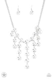 Spotlight Stunner  White  Paparazzi Blockbuster Necklace