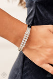 Doubled Down Dazzle - White  Paparazzi Bracelet