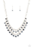 Urban Palace - Blue  Paparazzi Metallic Beads Necklace