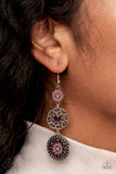 Farmhouse Hustle - Purple Paparazzi Earrings