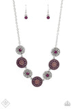 Farmers Market Fashionista - Purple Paparazzi Necklace