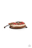 Woodsy Wayfarer - Red Paparazzi Urban Bracelet