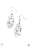 Fond of Baubles - White Paparazzi Earrings