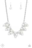 Renown Refinement - White  Paparazzi Necklace