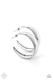 Dune Dynasty - Silver Paparazzi Fashion Fix Hoop Earrings