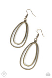 Lend Me Your Lasso - Brass Paparazzi Earrings