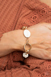 Hola, SONORA - White & Gold Paparazzi Bracelet