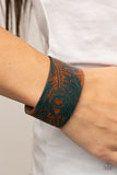 Positively Peacock - Blue Paparazzi Urban Leather Bracelet