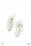 Pursuing Perfection - White Paparazzi Fashion Fix Earrings