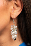 Pursuing Perfection - White Paparazzi Fashion Fix Earrings