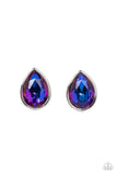 Iridescent Oversized Teardrop Starlet Shimmer Earring