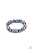 Glaze Craze - Blue  Paparazzi Urban Unisex Bracelet