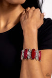 Saturated Sparkle - Red Paparazzi Bracelet