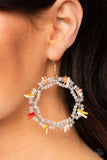 Ocean Surf - Multi Paparazzi Crystal-like Beaded Earrings