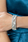 Full Body Chills - White Paparazzi LOP Bling Bracelet