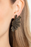 Farmstead Meadow - Paparazzi Brass Earrings