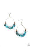 Hawaiian Kiss - Blue Paparazzi Fishhook Earrings