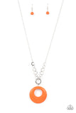 Hidden Dune - Orange Paparazzi Necklace