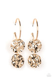 Sending Shock Waves - Gold Paparazzi Earrings