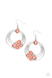 Dreamy Dewdrops - Paparazzi Orange Earrings