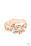 Luminous Laurels - Rose Gold Paparazzi Bracelet