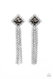 Seasonal Sparkle - Silver Paparazzi Earrings