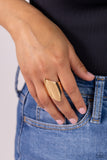 Pointed Palm Desert - Paparazzi Gold Ring