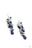 Cheeky Cascade - Blue Paparazzi Earrings