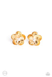 Miami Magic - Gold Paparazzi Clip On Earrings