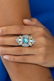 GLISTEN Here! - Blue Paparazzi Prismatic Ring