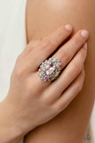 Dynamic Diadem - Pink Paparazzi Radiant Cut Ring