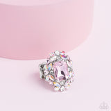 Dynamic Diadem - Pink Paparazzi Radiant Cut Ring