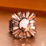 Starburst Season - Copper Paparazzi Ring
