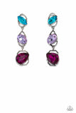 Dimensional Dance - Multi Paparazzi LOP August 2023 Earrings