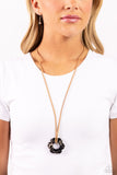 Tied Triumph - Black Paparazzi Necklace