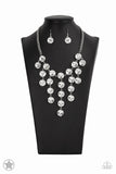 Spotlight Stunner  White  Paparazzi Blockbuster Necklace