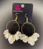 Sailboats And Seashells  Gold  Paparazzi Earrings